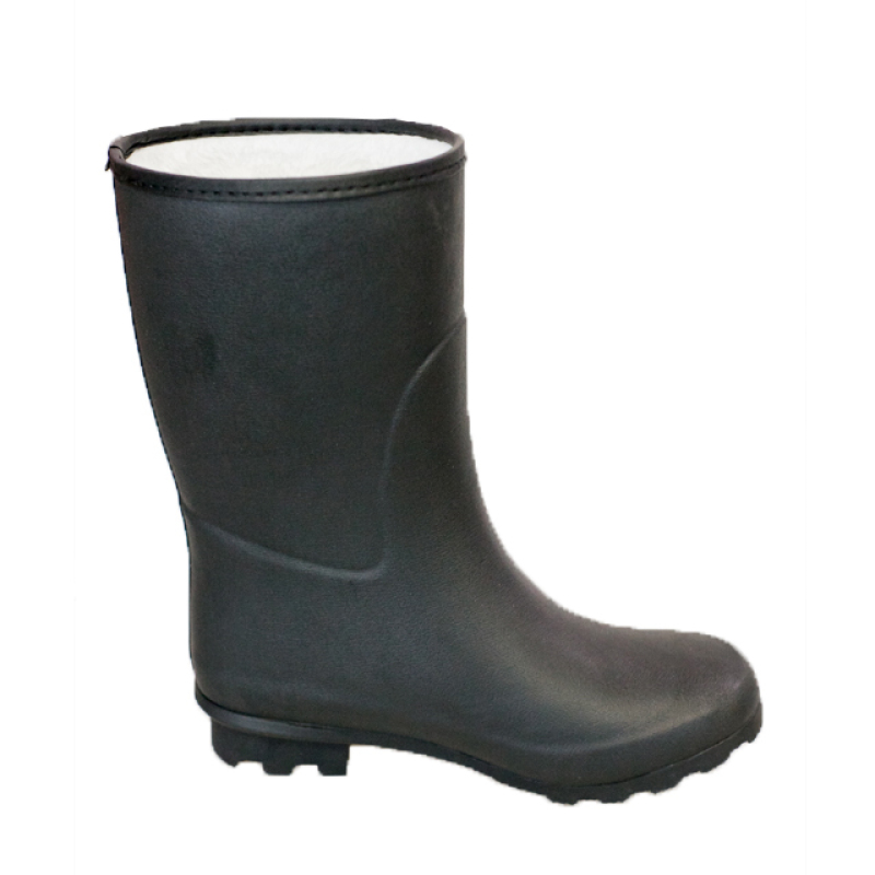 Women's Fleece Rubber Rain Boots Faux Fur Gum Wellington Boots