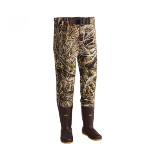 Customized Men's Waterproof Camo Neoprene Boot Foot Fishing Waist High Waders