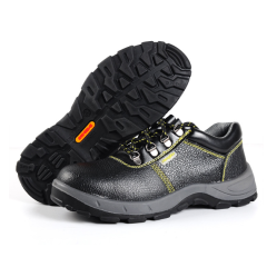 Light Weight Safety Boots Work Shoes Black Waterproof Leather Work Boots Steel Toe Safety Shoes