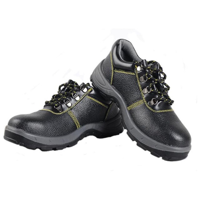 Light Weight Safety Boots Work Shoes Black Waterproof Leather Work Boots Steel Toe Safety Shoes
