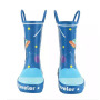 Custom 3D Printed Cartoon Children Gumboots Rain Boots Kids Waterproof Wellies With Handle