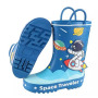 Custom 3D Printed Cartoon Children Gumboots Rain Boots Kids Waterproof Wellies With Handle