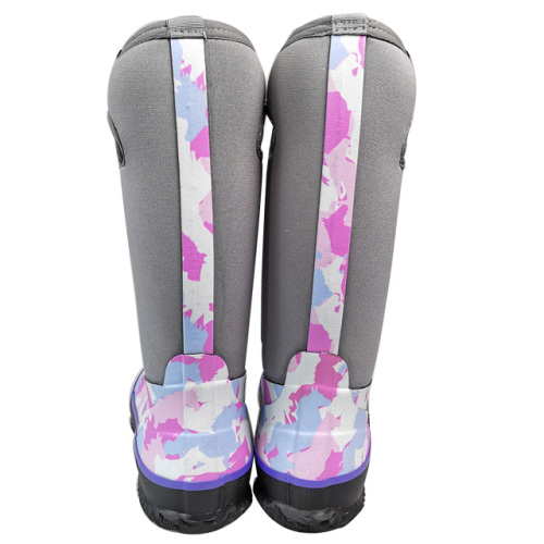 Ladies Fashionable Waterproof Comfortable Neoprene Rubber Boots with Wholesale