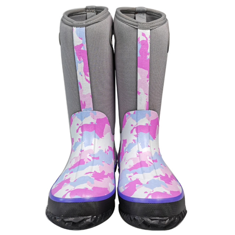 Ladies Fashionable Waterproof Comfortable Neoprene Rubber Boots with Wholesale