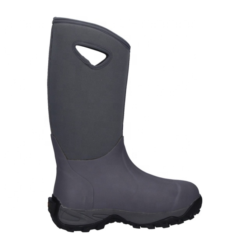 Mens Outdoor Waterproof Rubber Boots 5mm Neoprene Wellington Rain Boots