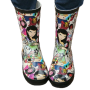 Fashion Women Wellington Rubber Rain Boots Gumboots Wellies for Ladies