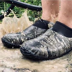 Men Waterproof Camo Outdoor Rubber Garden Shoes Ankle Rain Boots