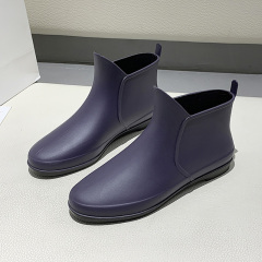 Fashionable Women's Waterproof PVC Rain Shoes Non slip Restaurant Work Shoes