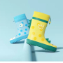 100% Waterproof Anti-slip Gumboots Cute Rubber Rain Boots Kids Wellies Rain Boots With Adjustable Front String