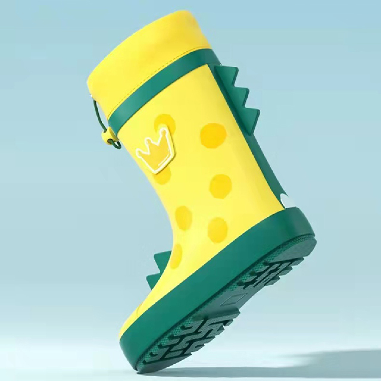 100% Waterproof Anti-slip Gumboots Cute Rubber Rain Boots Kids Wellies Rain Boots With Adjustable Front String