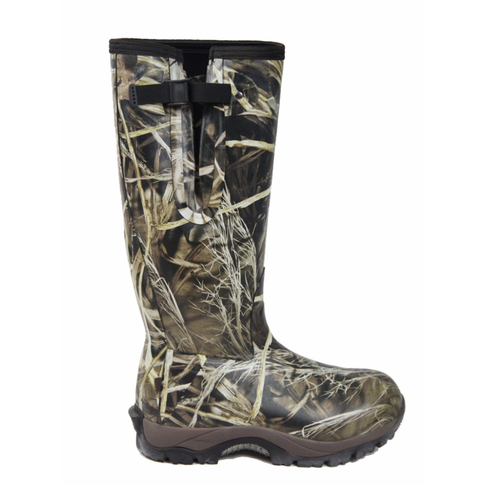 Mens Camo Neoprene Knee High Waterproof Hunting Boots