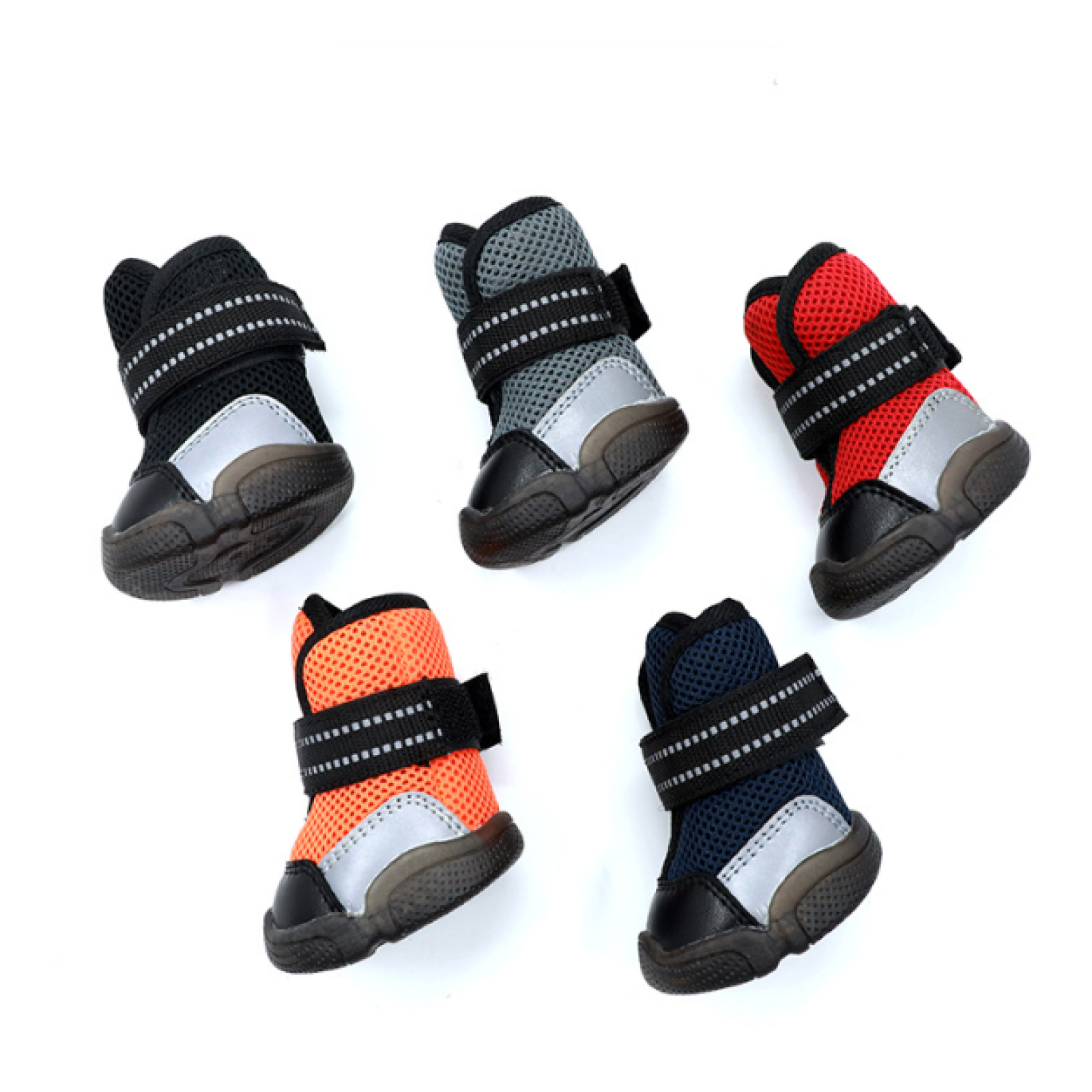 High-End Custom Cotton Dog Sneaker Adjustable Air Mesh Surface Dog Boots Small Medium Large Dog Shoe
