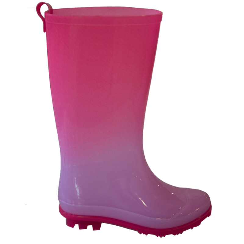 Factory Customize Design Multicolour Girls Transparent PVC Rain Boots