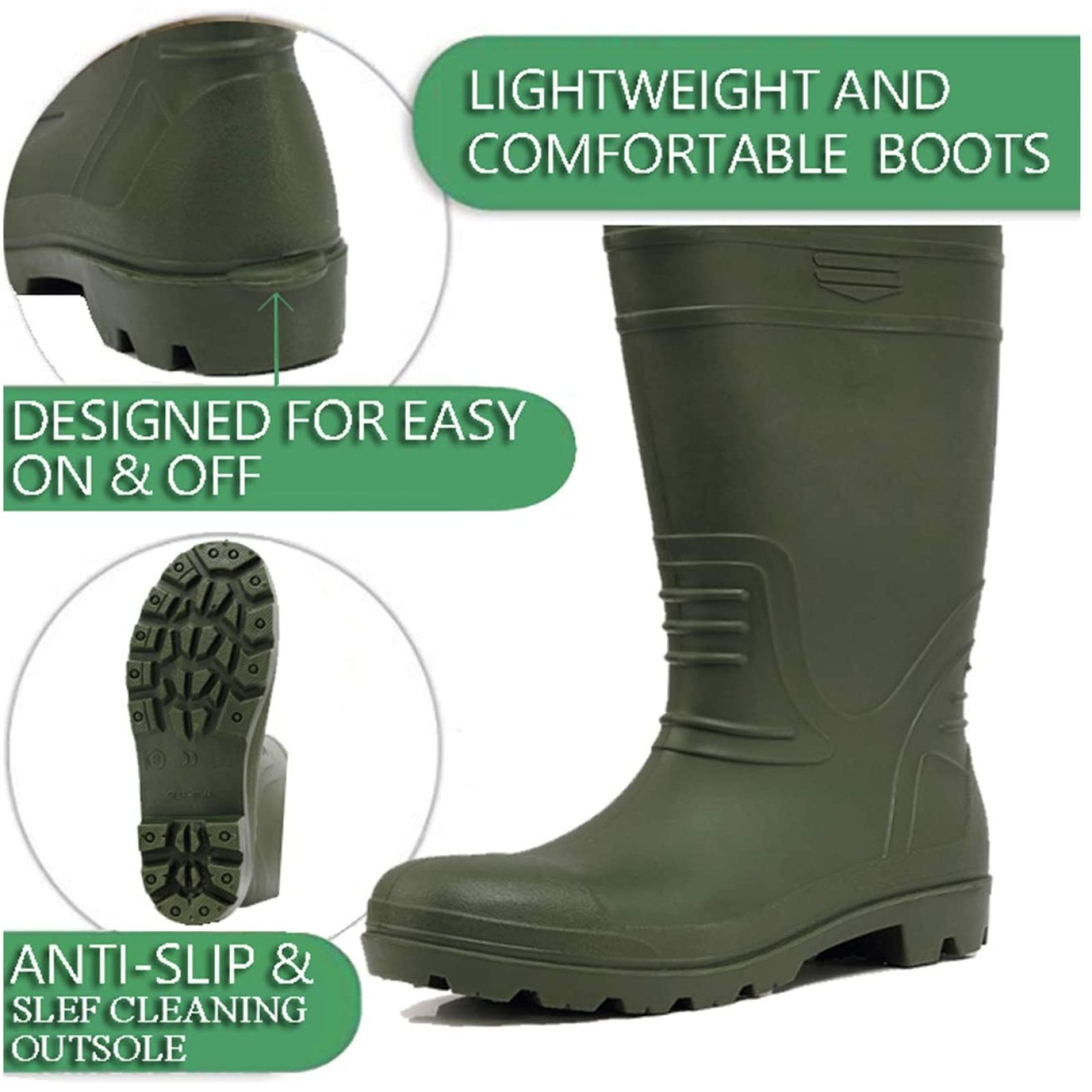 Unisex Waterproof Lightweight Nylon PVC Fishing Chest Waders