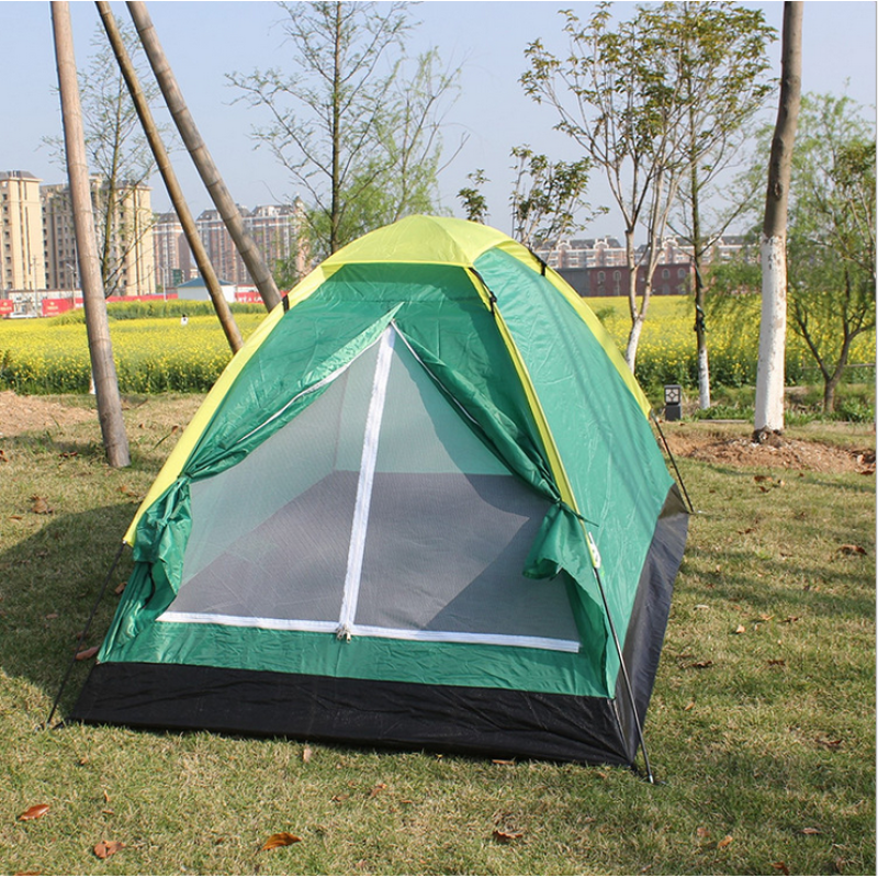 Portable outdoor survival shelter 3-4 person waterproof camping tent
