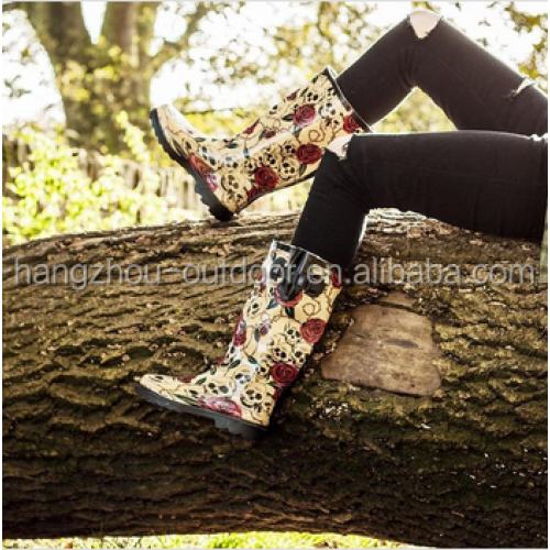 Women's Mid Calf Waterproof Rainboots