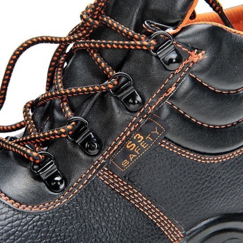 Mens Leather Work Safty Shoes