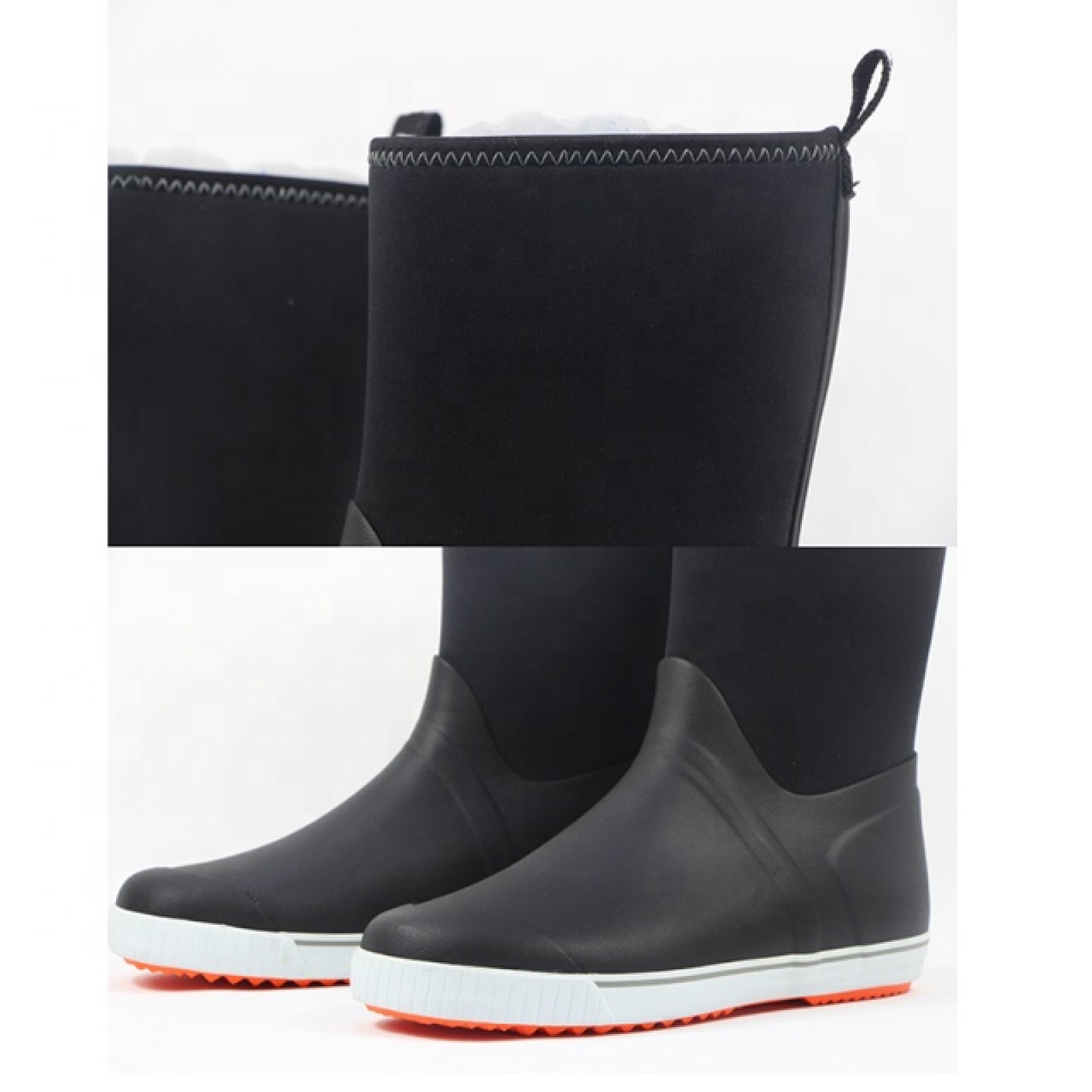 Customized Outdoor Waterproof Neoprene Boots Rubber Rain Boots for Men