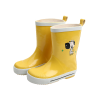 Yellow Custom Made Babies Rubber Boots Gumboots Rain Boots with Printing for Children