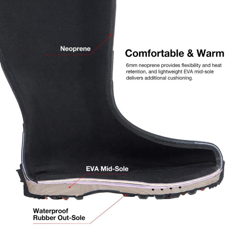 Field  Stream Men's Waterproof 1000g Insulation Camo Rubber Hunting Boots