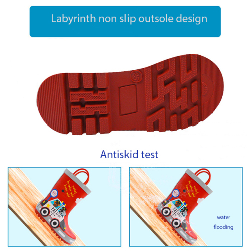 Cartoon Anti-slip Kids Rubber Rain Boots Manufacturer