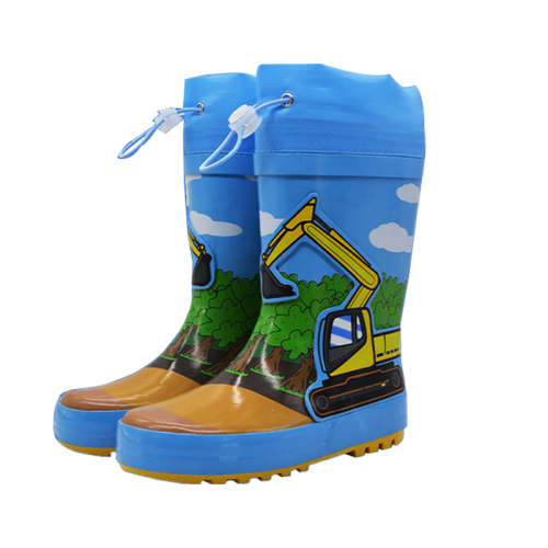 Cartoon Anti-slip Kids Rubber Rain Boots Manufacturer