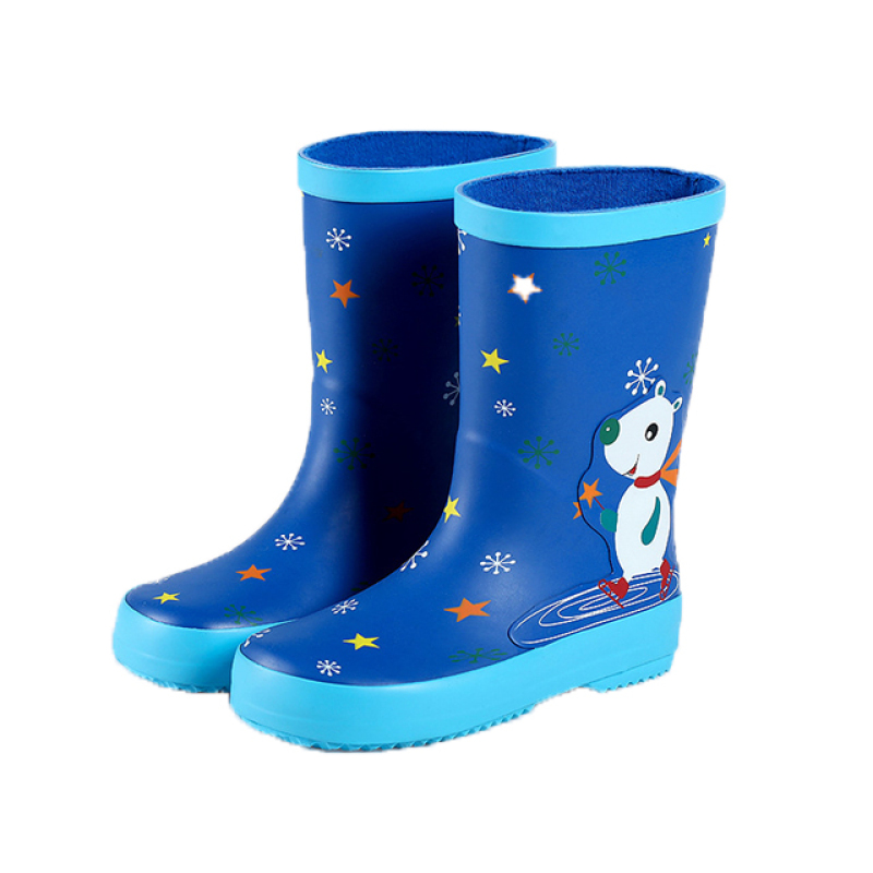 Kids Rain Boots Wholesale Custom Logo Gumboots Waterproof Wellies for Children