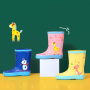 Kids Rain Boots Wholesale Custom Logo Gumboots Waterproof Wellies for Children