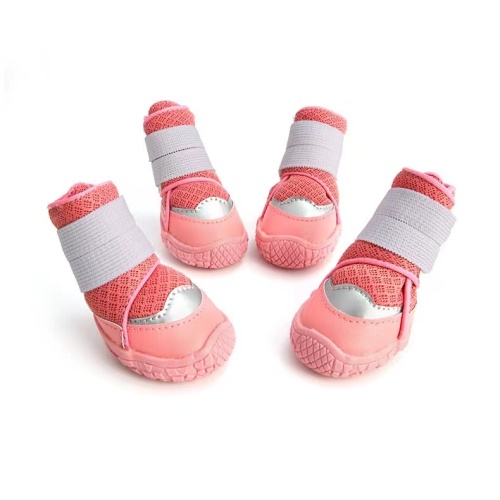 Cute Light Dog Shoes Waterproof Fashion Pet Shoes Breathable Middle And Small Dogs Boots For Walking Outdoors