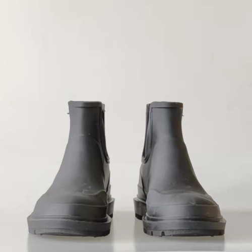New Arrival Kids Ankle Boots Fashion Black Elastic Rain Roots Waterproof TPE Rain Shoes For kids wholesale
