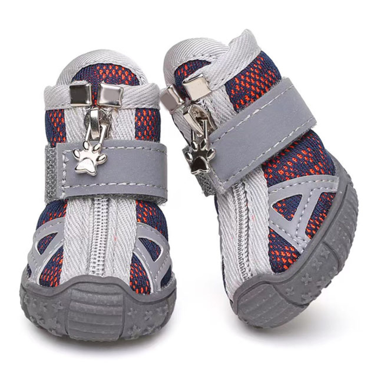 Fashion Pet Shoes Cute Dog Paw Protector Boots Walking Anti-Slip Breathable Mesh Soft Pet Dog Shoes