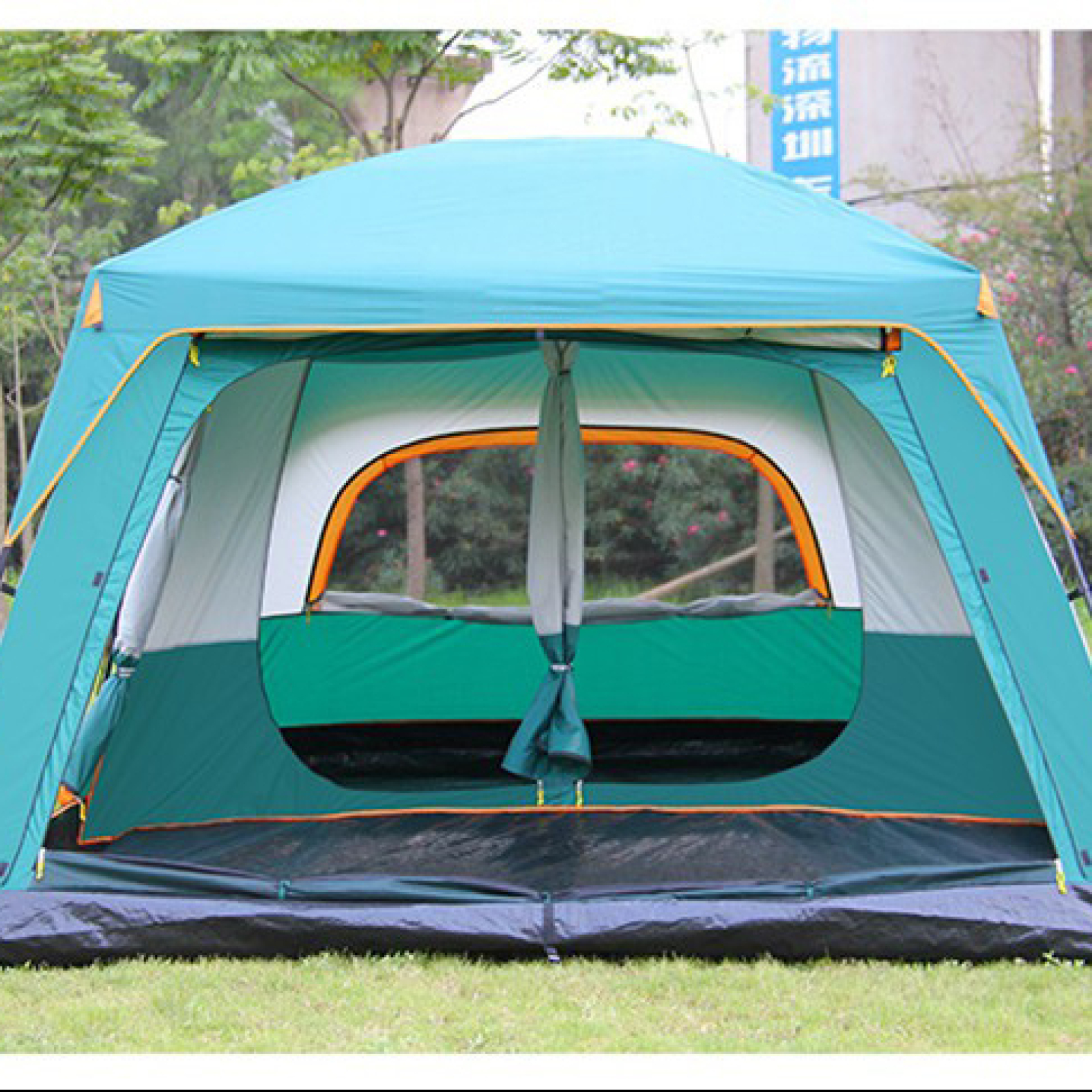 European 8 Persons Large Luxury Wind Resistant Family Carpas de Camping Tent