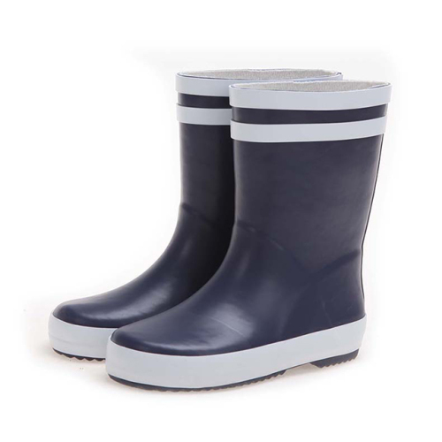 Black Boys Waterproof Rain Boots for Kids Anti-slip Rubber Baby Rain Wellies