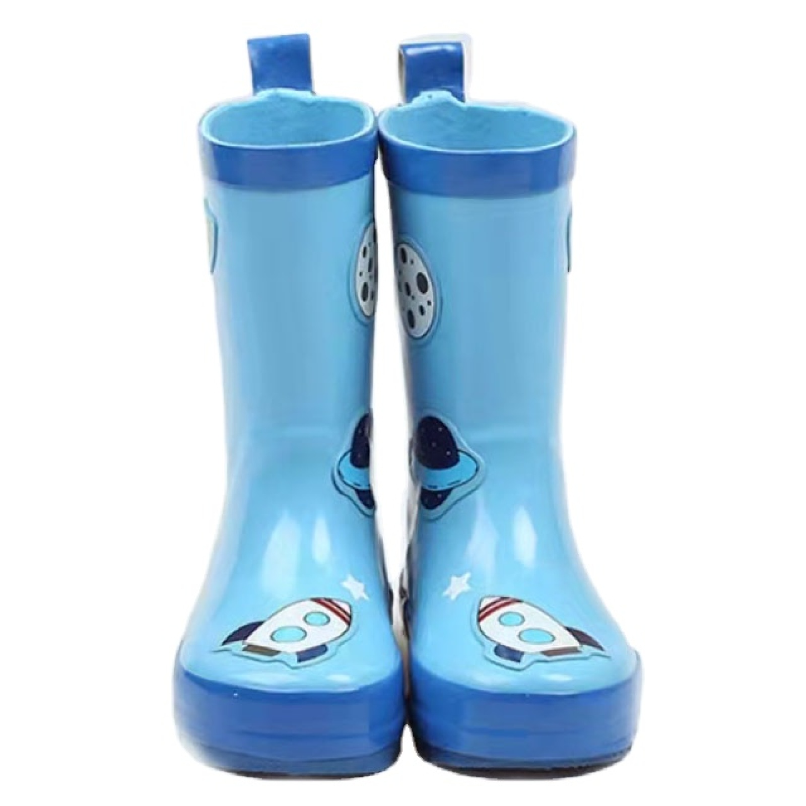 Fashion Waterproof Toddler Kids Cute Spaceman Pattern Rubber Boots Kids Wellies Rain Boots