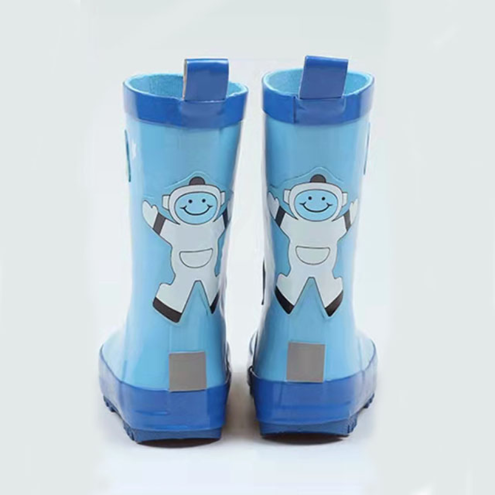 Fashion Waterproof Toddler Kids Cute Spaceman Pattern Rubber Boots Kids Wellies Rain Boots