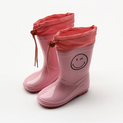 Cute Light Drawstring Children's PVC Rain Boots