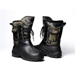 Wholesale Men's Fashion Waterproof Winter Snow Boots With Felt/Plush Lining