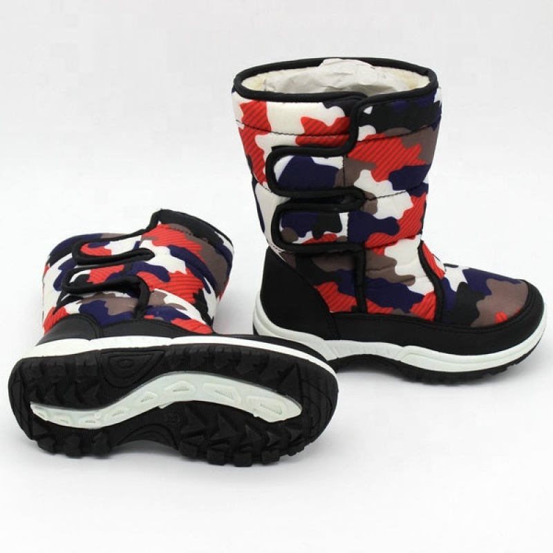 Kids Customized Warm Winter Snow Boots Slip Resistant Cold Weather Shoes