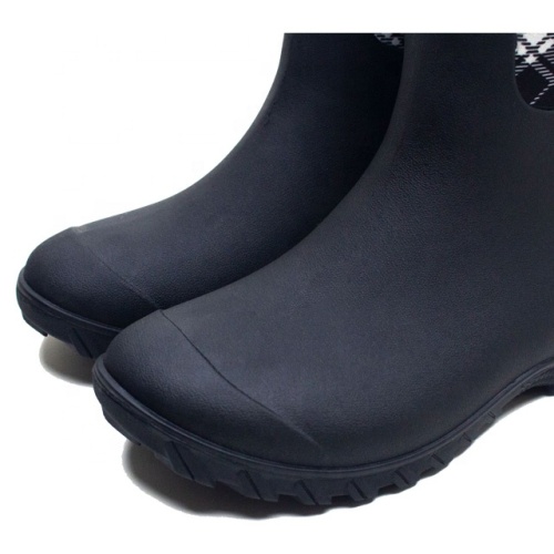 High Quality Women's Customized Waterproof Neoprene Rubber Rain Boots with Printing