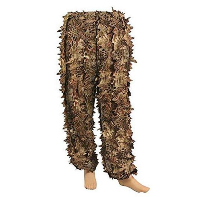 Ghillie Suits Hunting Camouflage 3D Hooded Jungle Snakeskin Leaves Hunting Sniper Cloak Hunting Clothing