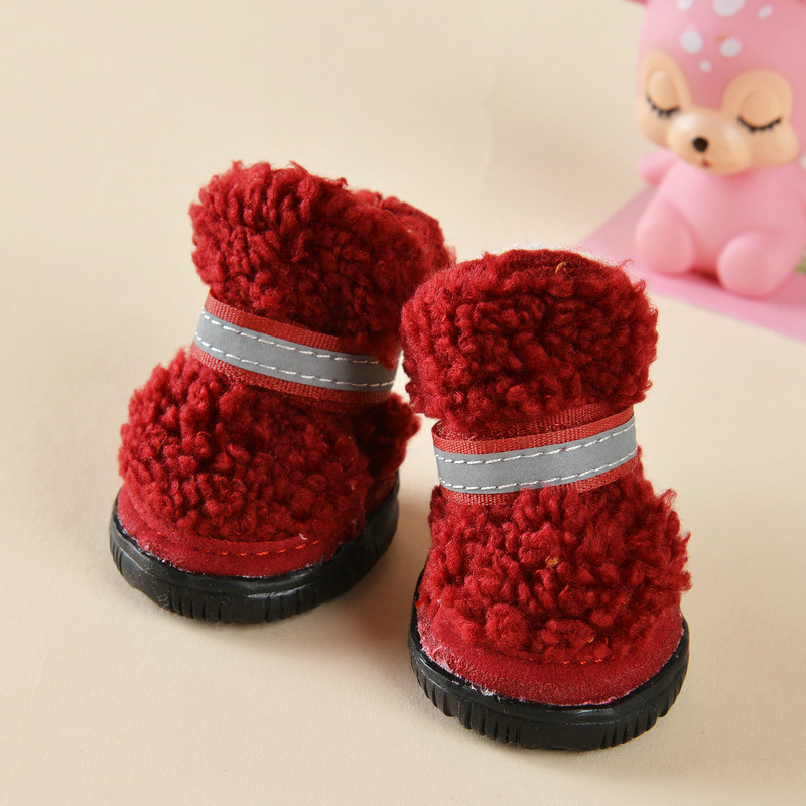 High Quality  Warm Pet Shoes Teddy Autumn  Winter Dog Boots New  Wear-resistant Snow Boots