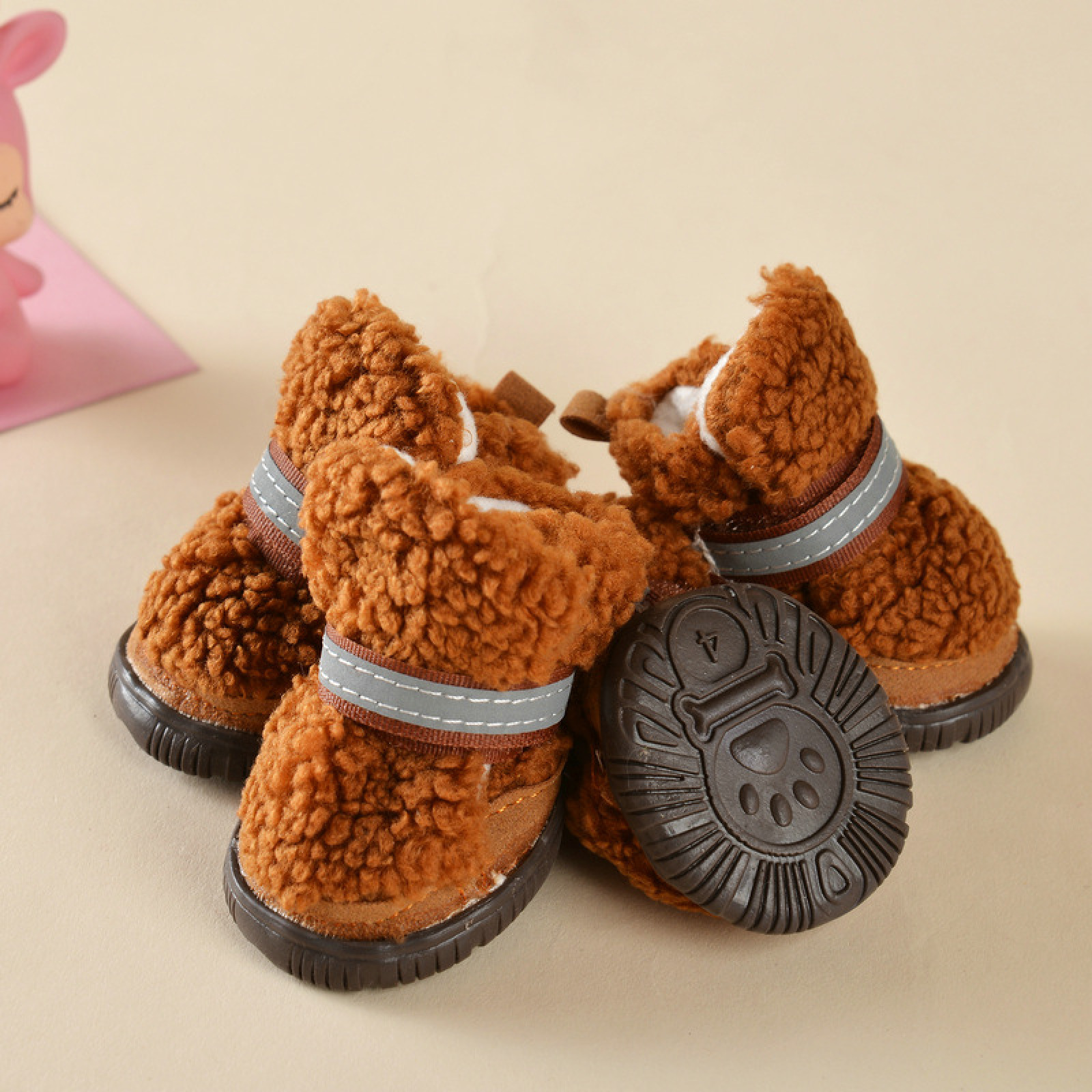 High Quality  Warm Pet Shoes Teddy Autumn  Winter Dog Boots New  Wear-resistant Snow Boots