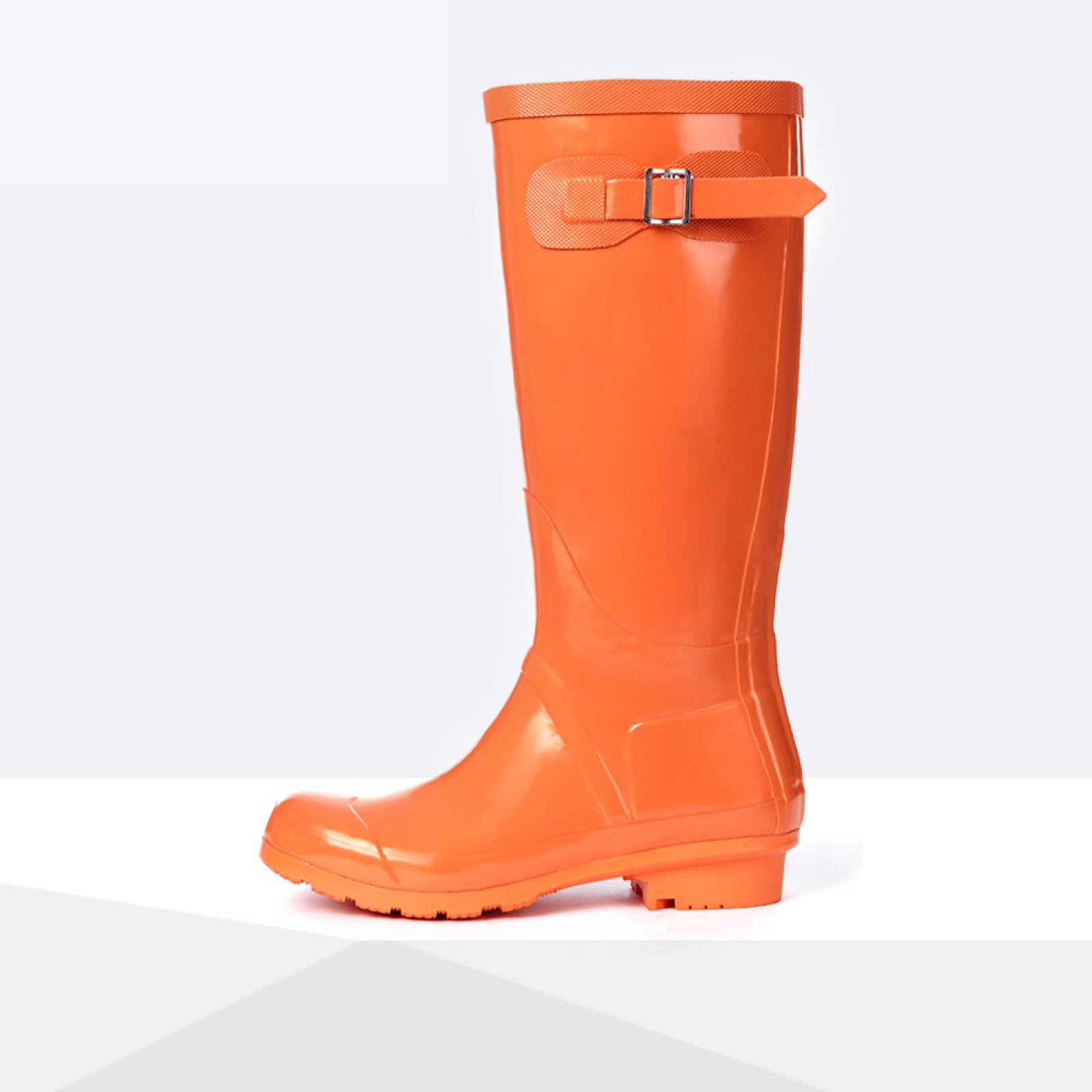 Women's Waterproof Wellington Boots Side Buckle Original Tall Rain Boots
