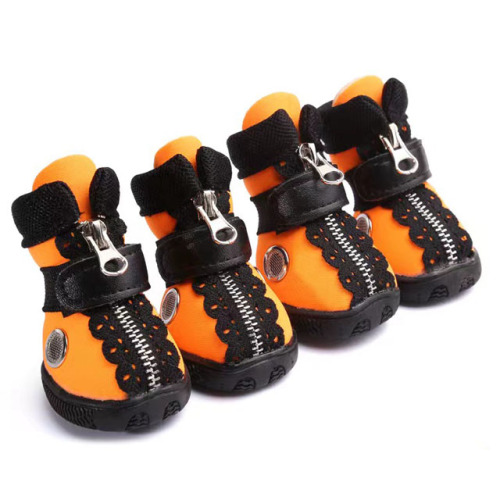 Breathable Pet Dog Outdoor Walking Shoes Waterproof Boots Net Soft Pet Shoes for Small Medium-Large Dogs