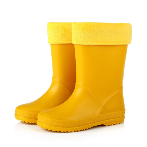 Factory Wholesale Custom Hot Sale Warm Kids Rain Boots Children PVC Boots Waterproof  Fashion Boots PVC Rianshoes