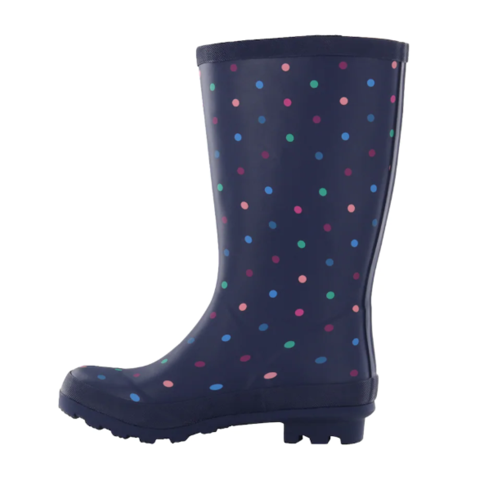 Youth Girls Polka Dots Wellington Rubber Rain Boots