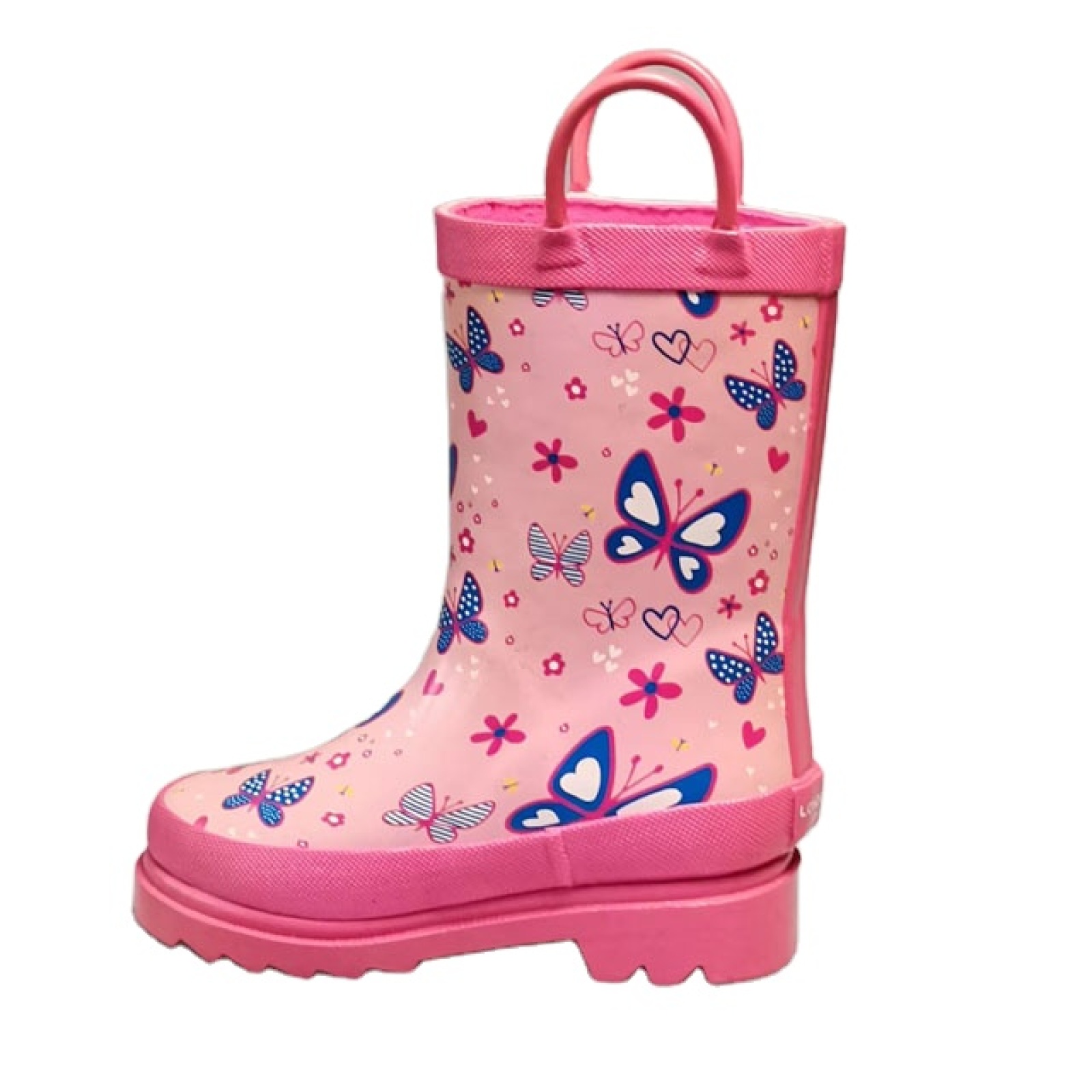 Fashion Design Hot Sale Natural Rubber Boots Kids Waterproof Children Rain Boot with Handles