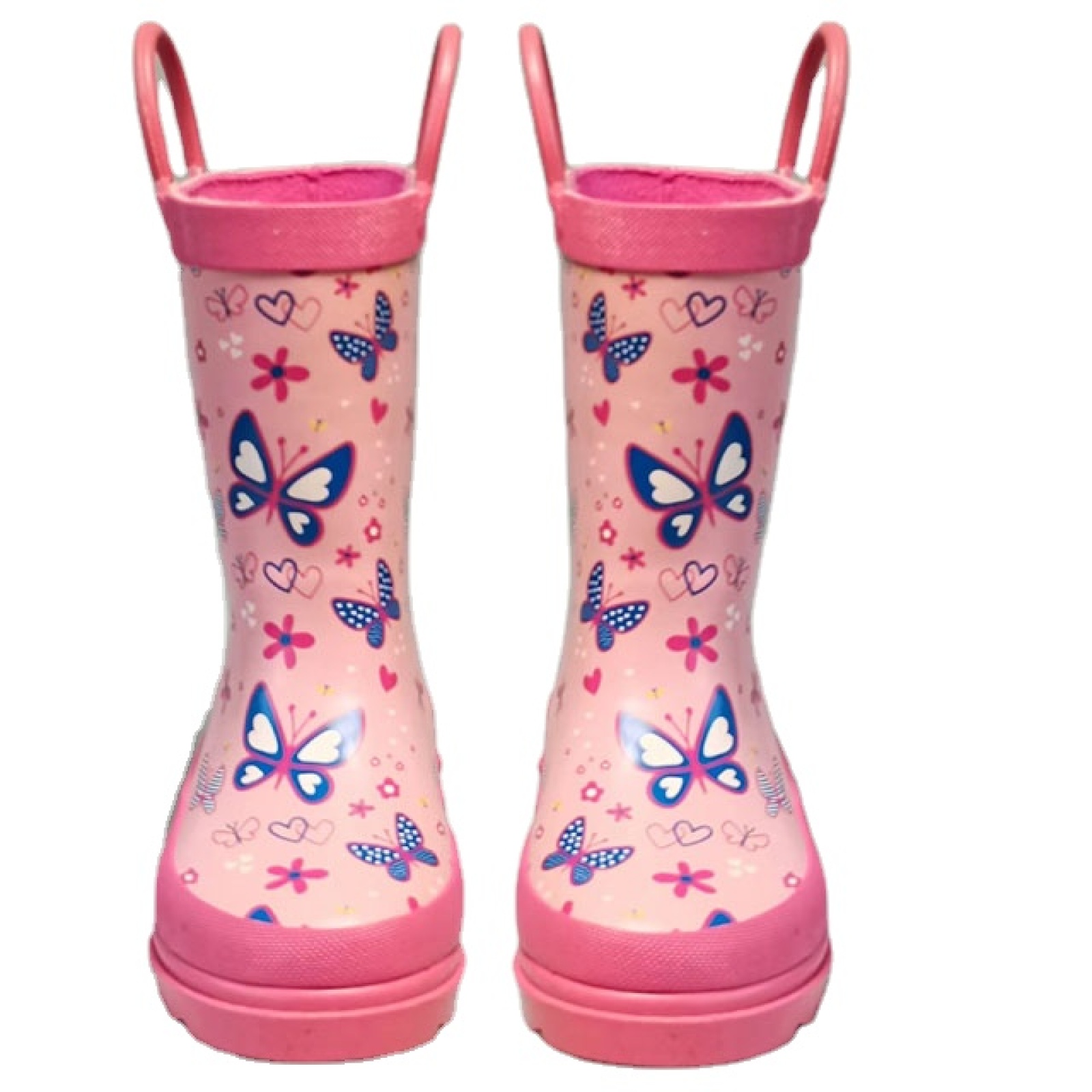 Fashion Design Hot Sale Natural Rubber Boots Kids Waterproof Children Rain Boot with Handles