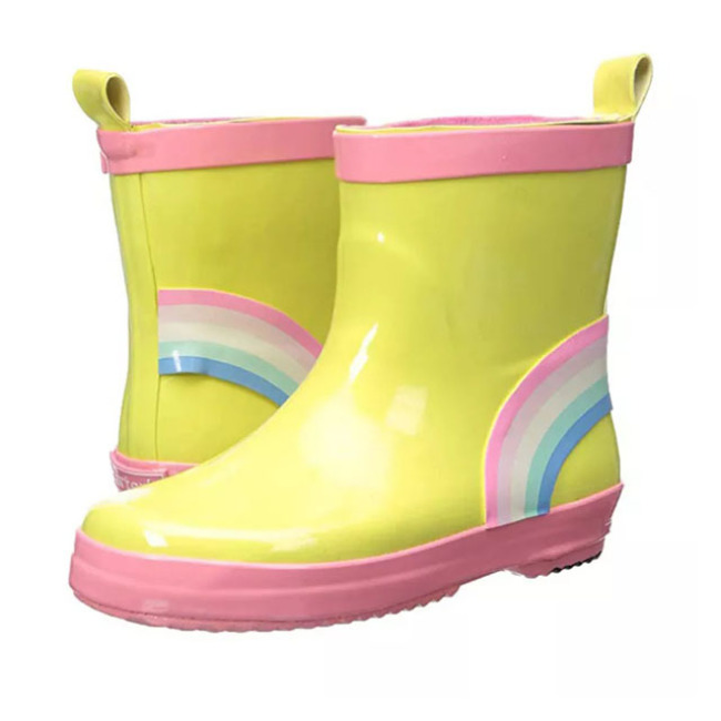 Hot Sale New Design Wholesale Waterproof Toddler Girls Rubber Kids Wellies Rain Gum Boots for Children