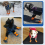 Hot Sale Waterproof Dog Shoes Fluorescent Orange Dog Boots Breathable Pet Rain Shoes For Wholesale